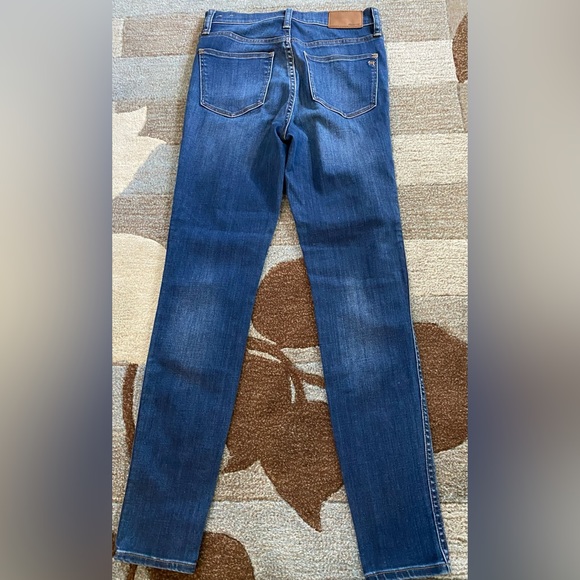 Madewell 10” High Rise Skinny Jeans Eardley Medium Blue Wash - Picture 6 of 9